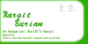 margit burian business card